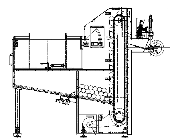 bunker magazine for shafts technical drawing