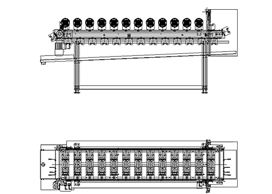 Pallet Cycle Conveyor Technical Drawing