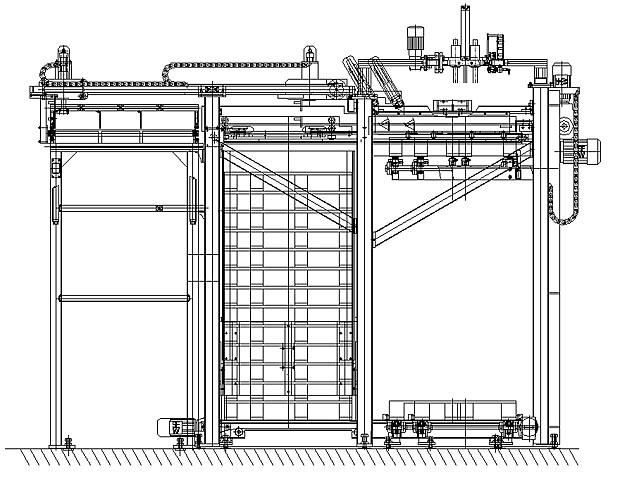 palletizer technical drawing
