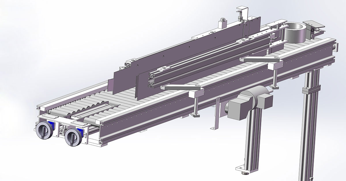 friction roller conveyor - technical drawing