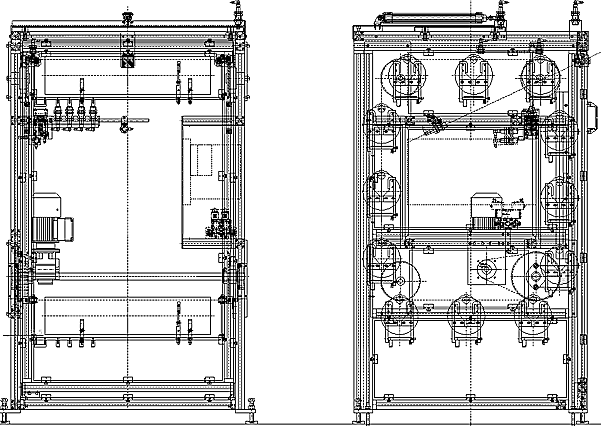 paternoster workpiece storage Technical drawing 