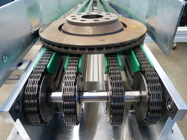toothed chain conveyor