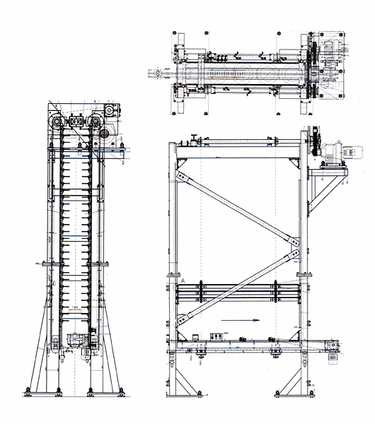 vertical magazine technical drawing